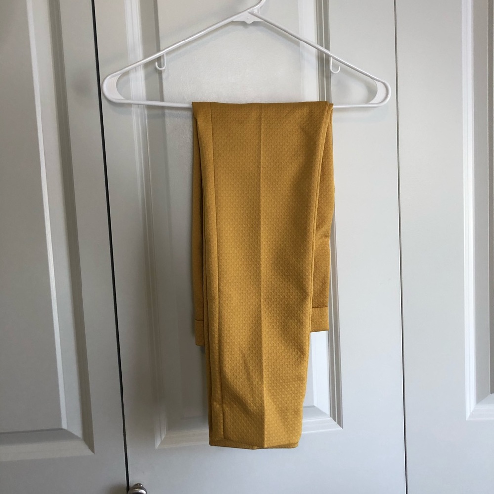 Banana Republic yellow slacks